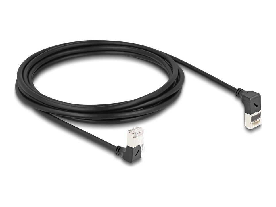 Delock Netzwerkkabel - RJ-45 (M) nach oben angewinkelt zu RJ-45 (M)