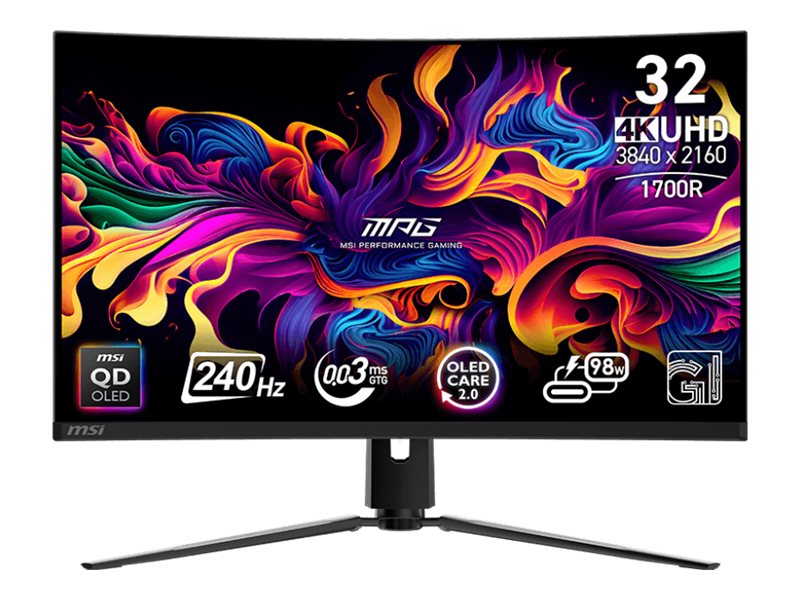 MSI MPG 321CURXDE QD-OLED - OLED-Monitor - Gaming - gebogen - 81.3 cm (32")
