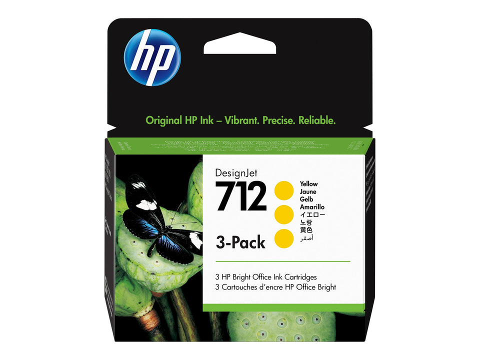 HP 712 - 3er-Pack - 29 ml - Gelb - original -