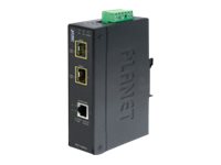Planet IGT-1205AT - Medienkonverter - GigE - 10Base-T, 100Base-TX, 1000Base-T - RJ-45 / SFP (mini-GBIC)