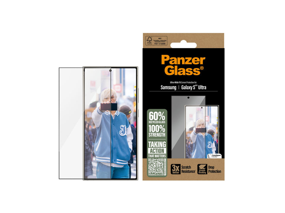 PanzerGlass Bildschirmschutz für Handy - ultrabreite