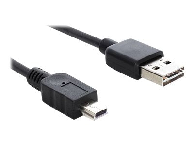 Delock Easy - USB-Kabel - USB (M) umkehrbar zu Mini-USB, Typ B (M)