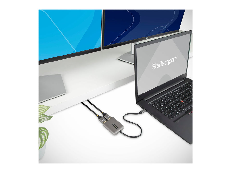 StarTech.com 2-Port USB-C auf HDMI Adapter, MST