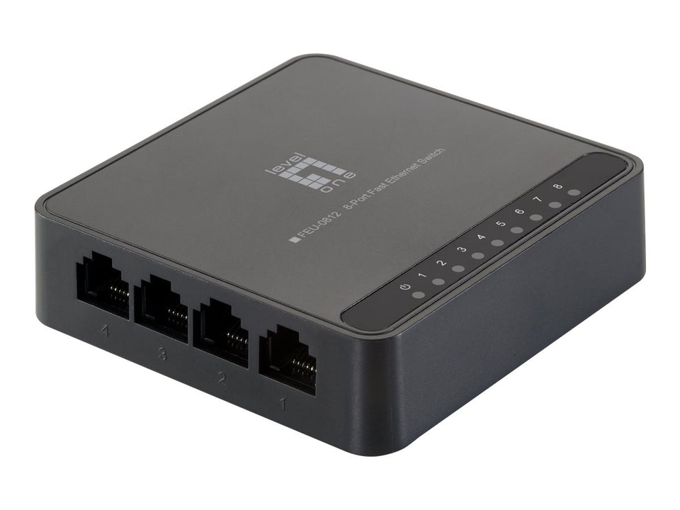 LevelOne FEU-0812 - Switch - unmanaged - 8 x