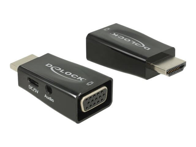 Delock Adapter HDMI-A Stecker > VGA Buchse mit