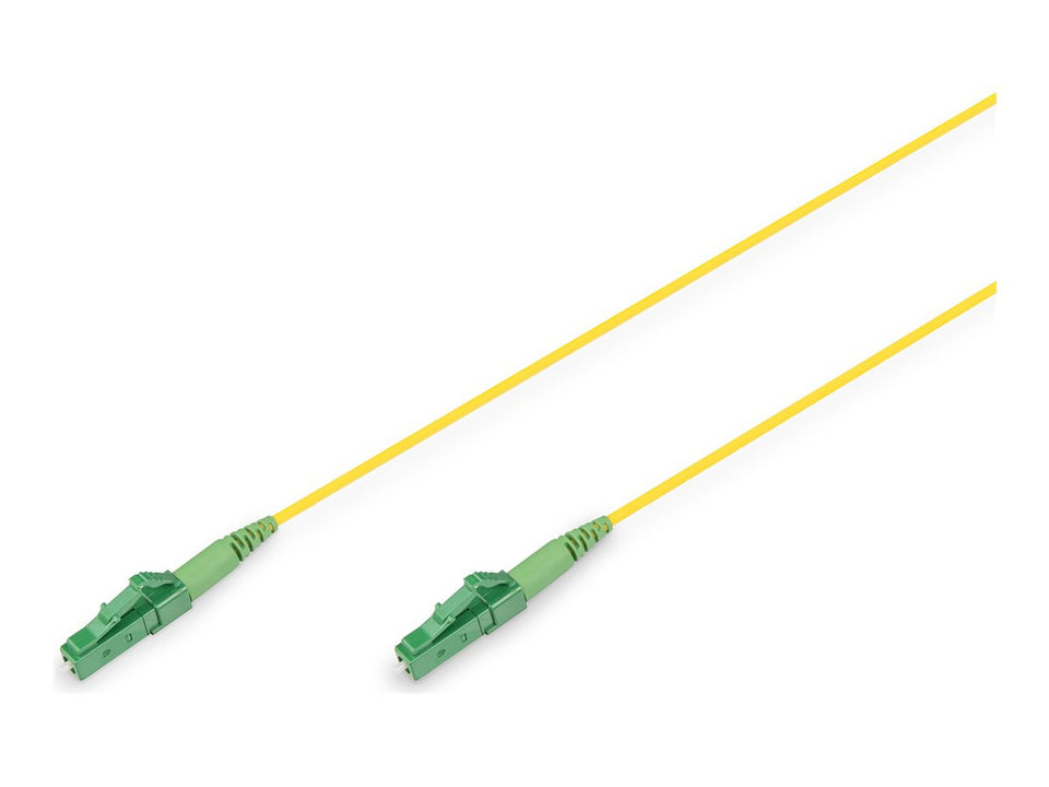 DIGITUS Glasfaser-Simplex-Patchkabel, Singlemode, LC/APC - LC/APC, 1 m