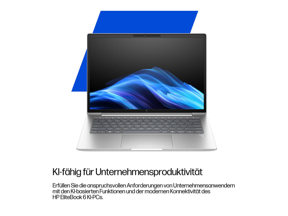 HP EliteBook 6 G1a Notebook AI - 177-Grad Scharnierdesign - AMD Ryzen 7 250 - Win 11 Pro - Radeon 780M - 32 GB RAM - 1 TB SSD NVMe, TLC - 35.6 cm (14")