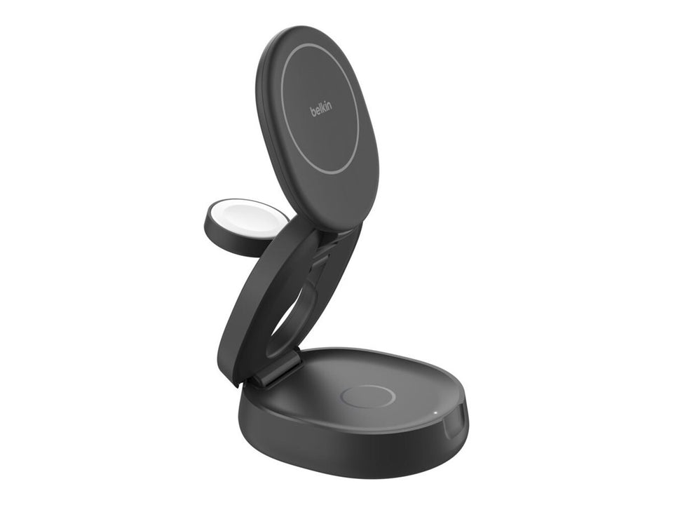 Belkin BoostCharge - Kabelloses Ladegerät - 3-in-1, magnetisch, kompakt + AC-Netzteil