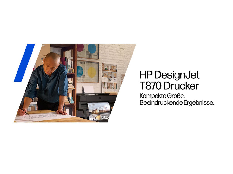 HP DesignJet T870 - 610 mm (24") Großformatdrucker - Farbe - Tintenstrahl - Rolle A1 (61,0 cm x 91,4 m)
