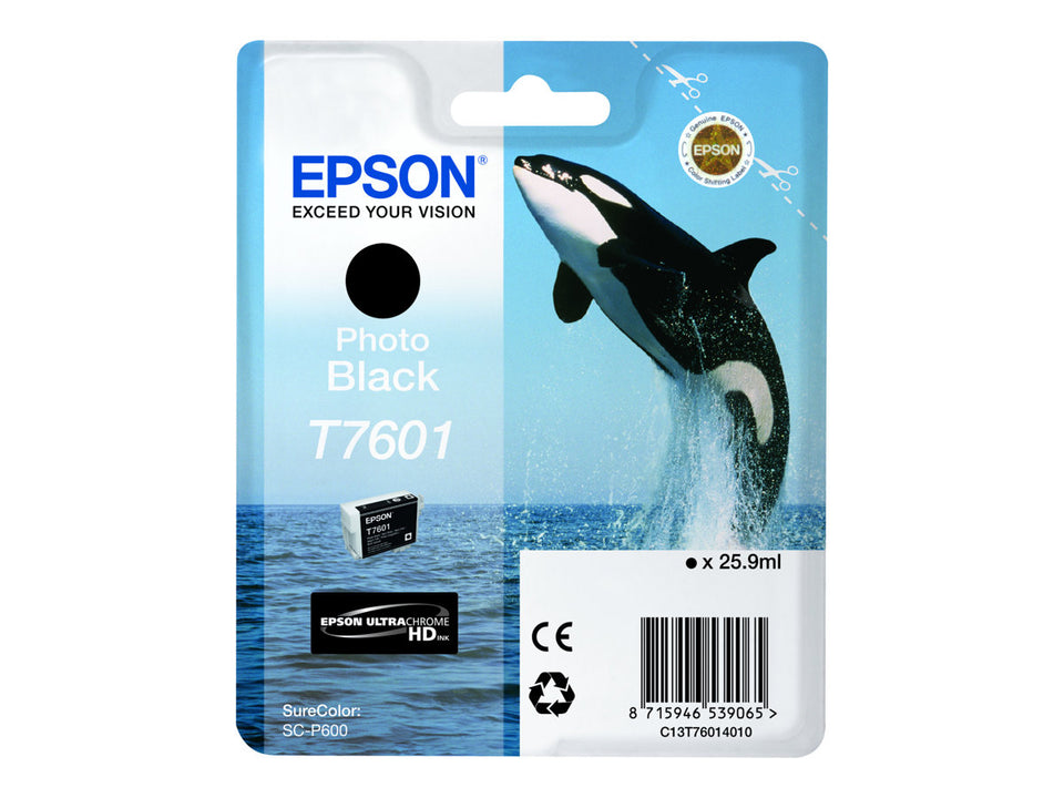 Epson T7601 - 26 ml - Photo schwarz - original