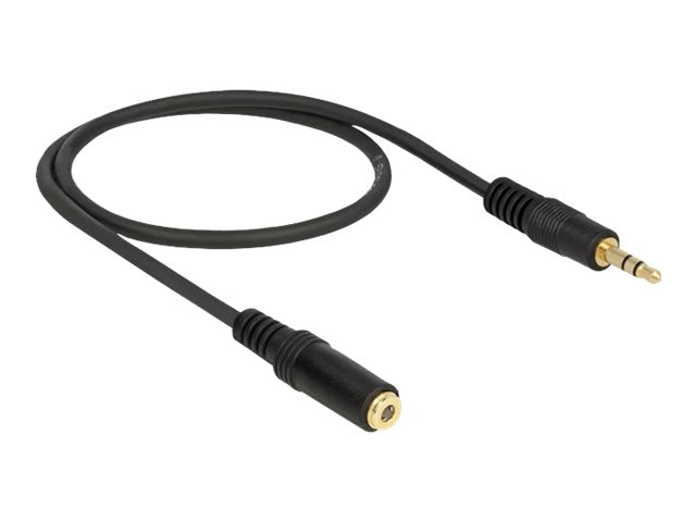Delock Audioverlängerungskabel - mini-phone stereo 3.5 mm weiblich zu mini-phone stereo 3.5 mm männlich