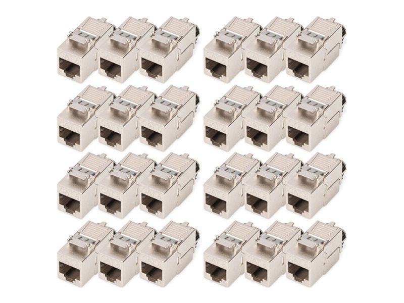 DIGITUS CAT 8.1 Keystone Modul, geschirmt, werkzeugfreier Montageanschluss - 24 Stk.