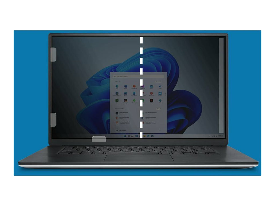Kensington Blickschutzfilter für Notebook - 2-Wege - abnehmbar - 39,6 cm Breitbild (15,6" Breitbild)