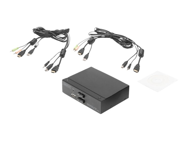 DIGITUS KVM-Switch, 2-Port, Single-Display, 4K, HDMI®