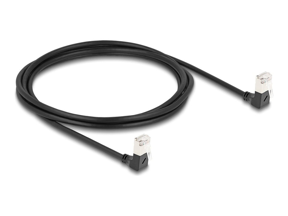 Delock Netzwerkkabel - RJ-45 (M) nach unten abgewinkelt zu RJ-45 (M)