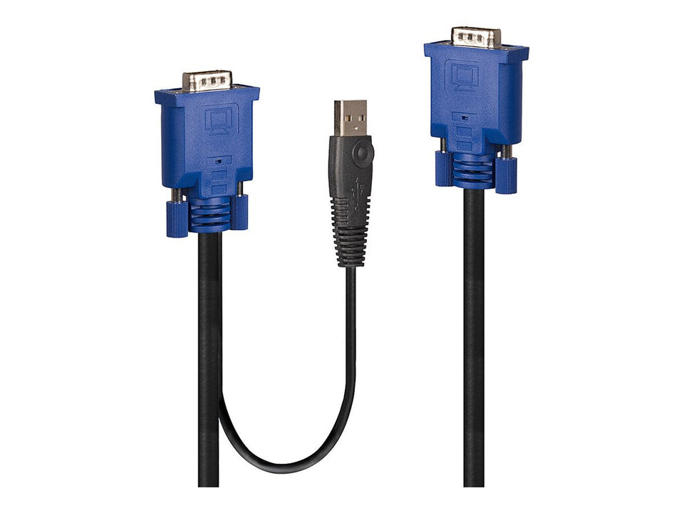 Lindy Tastatur- / Video- / Maus- (KVM-) Kabel - USB, HD-15 (VGA)