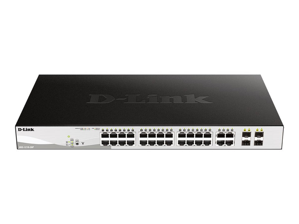D-Link Web Smart DGS-1210-28P - Switch - L3 - managed - 24 x 10/100/1000 (PoE)