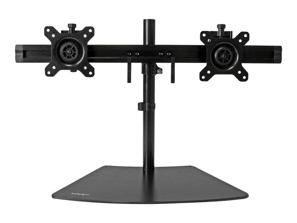 StarTech.com Startech Dual-Monitorhalter - Monitor Halterung für zwei Displays - Aufstellung - einstellbarer Arm - für LCD-Display - Kunststoff, Aluminium, Stahl - Schwarz - Bildschirmgröße: 61 cm (24")