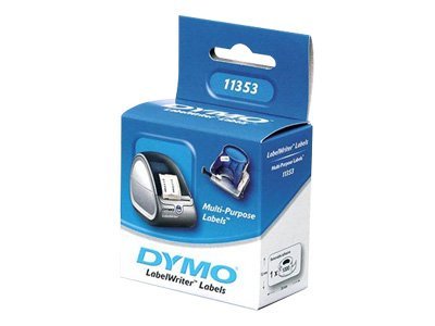 Dymo LabelWriter MultiPurpose - Entfernbarer Klebstoff - weiß - 12 x 24 mm 1000 Etikett(en) (1 Rolle(n)