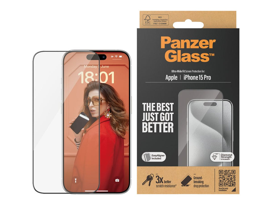 PanzerGlass Bildschirmschutz für Handy - ultrabreite