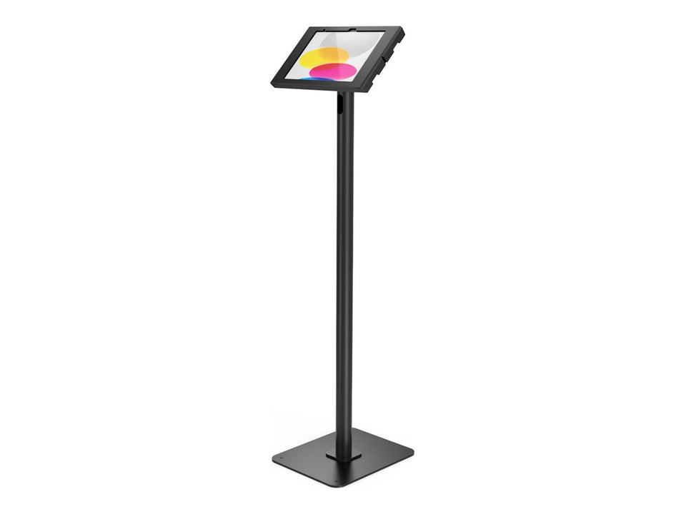 Compulocks Ständer-Kit - freiliegende Front-/Rückkamera und Sensoren - für Tablett - verriegelbar - hochwertiges Aluminium - Schwarz - Bodenaufstellung, freistehend - für Apple 10.9-inch iPad (10. Generation)