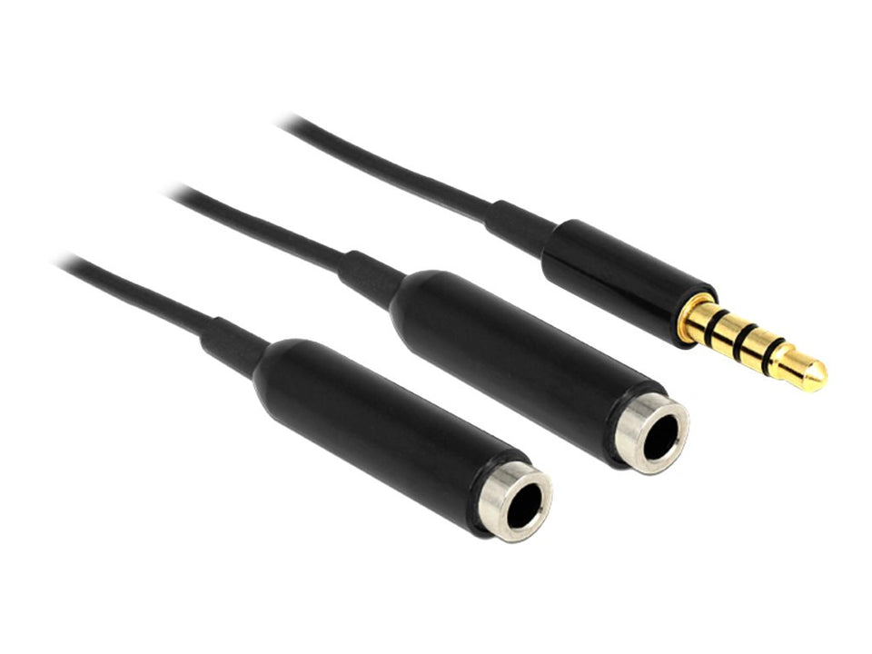 Delock Audio-Splitter - 4-poliger Mini-Stecker