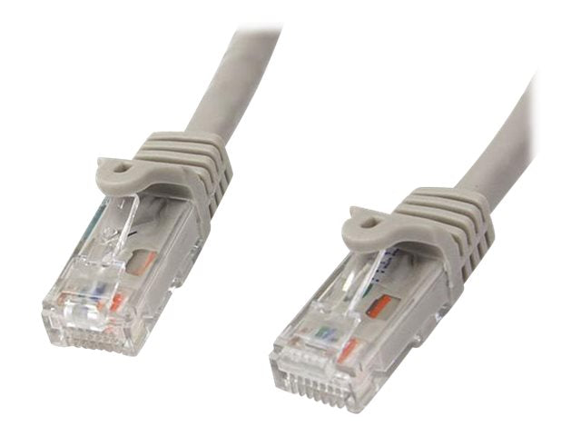 StarTech.com 2m CAT6 Ethernet Cable, 10 Gigabit Snagless RJ45 650MHz 100W PoE Patch Cord, CAT 6 10GbE UTP Network Cable w/Strain Relief, Grey, Wiring is UL Certified/TIA - Category 6 - 24AWG (N6PATC2MGR)
