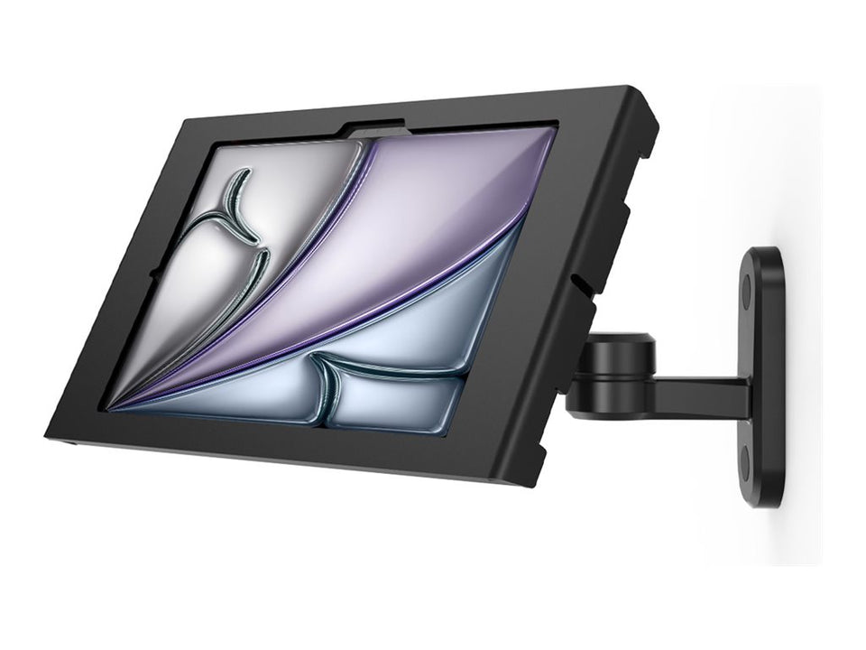 Compulocks iPad Air M2 & M3 11", Apex Enclosure Swing Wall Mount - Black - Befestigungskit (Schwenkarm, Gehäuse)