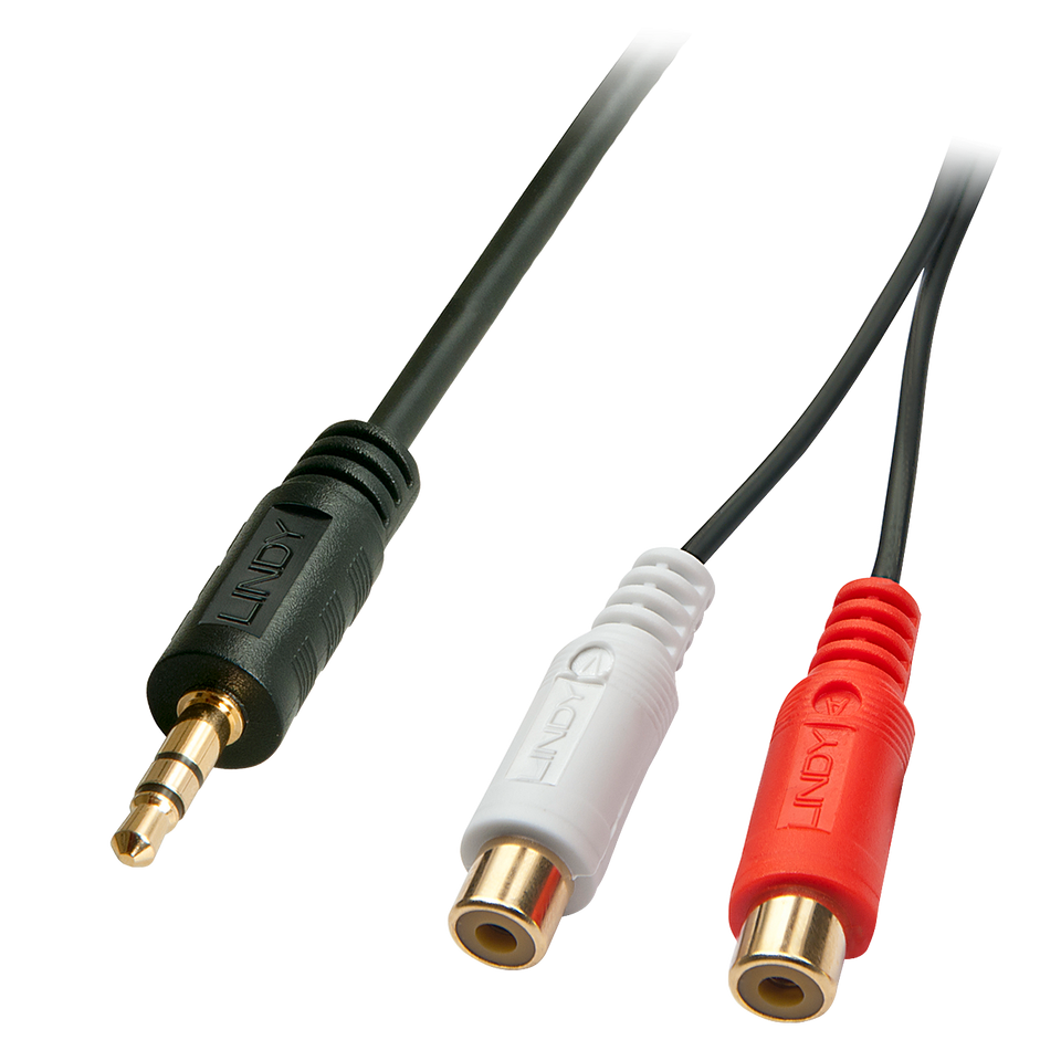 Lindy Premium - Audio-Adapter - 0.08 mm² - RCA