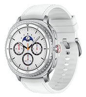 Samsung Galaxy Watch8 Classic - 46 mm - intelligente Uhr mit Hybridband - Hybrid-Eco-Leder - Bandgröße: S/M/L - Anzeige 3.4 cm (1.34")