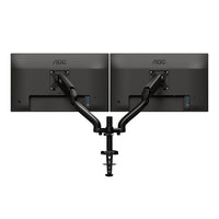 AOC AD110D0 - Befestigungskit - einstellbarer Arm - für 2 LCD-Displays - Aluminiumlegierung - Schwarz - Bildschirmgröße: bis zu 68,6 cm (bis zu 27 Zoll)