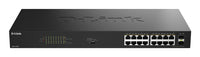 D-Link DGS 1018P - Switch - unmanaged - 16 x 10/100/1000 (PoE)