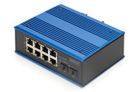 DIGITUS Switch - industriell - unmanaged - 8 x 10/100/1000 (PoE+)