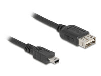 Delock USB-Kabel - Mini-USB, Typ B (M) zu USB (W)