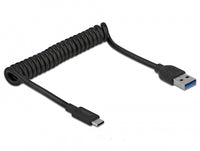 Delock USB 3.1 Gen 2 Coiled Cable Type-A male