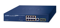 Planet GS-4210-8UP2S - Switch - L4 - managed - 8 x 10/100/1000 + 2 x 100/1000 SFP - an Rack montierbar - PoE++ (180 W)