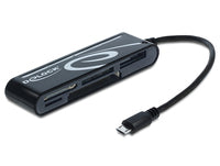Delock Micro USB OTG Card Reader 5 Slot - Kartenleser (CF I, CF II, MS, MMC, SD, xD, MS PRO Duo, microSD, SDHC, microSDHC, SDXC, microSDXC, CF III)