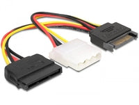 Delock Netzteil - SATA-Stromstecker (M) zu interne Stromversorgung, 4-polig, SATA-Stromstecker (W)